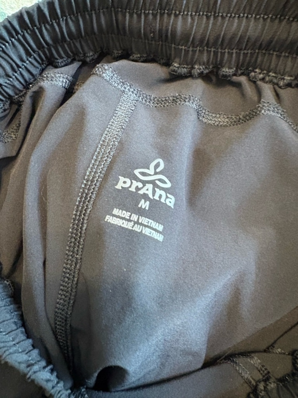 Women’s Prana Black Drawstring Athletic Shorts- like new - Picture 3 of 3